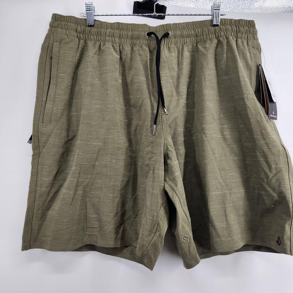 Volcom Men’s XXL Green Packasack Lite Shorts NWT‎